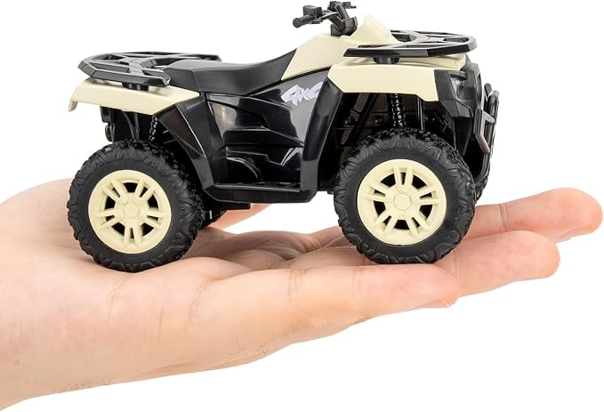 RMZ City 1:36 ATV Off Road Vehicle Model Car, Diecast Pull Back Beach Motorcycle Toy Car for Kids Boy Girl, Car Model Collection and Decoration, White