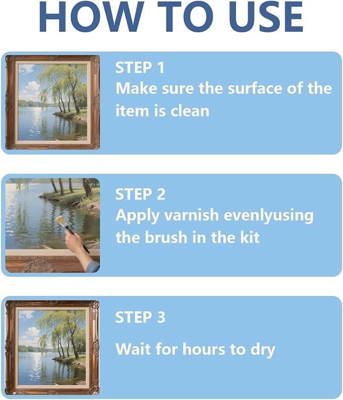 Air Dry Clay Glaze 200ml, High Gloss Clear Clay Varnish & Sealer, Protective Finish for Air Dry Clay, Ceramics, Polymer Clay, Wood & Paintings, Helps Reduce Cracks and Surface Damage (Gloss)