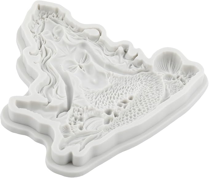 Mermaid Silicone Molds Mermaid Polymer Clay Mold for DIY Craft Epoxy Resin Casting Polymer Clay Tools Crafts Air Dry Jewelry Making