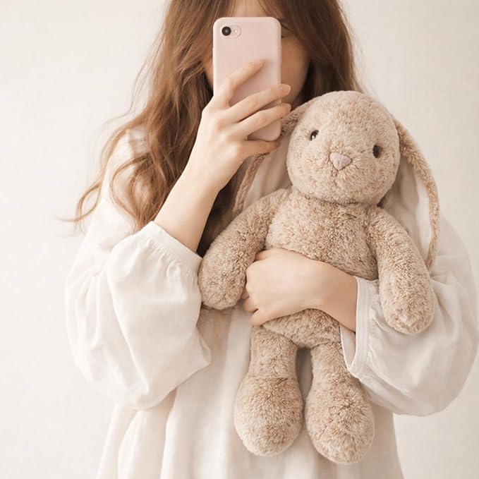 WEIGEDU Bunny Rabbit Stuffed Animals Plush Toys | Floppy Ears, 17.7 inches, Fluffy, Brown, Super Soft for Kids Girls Boys Baby Toddlers, Birthday Bedtime Easter Gift