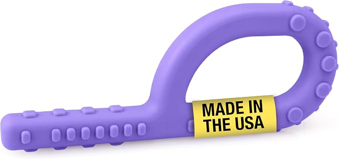 ARK Textured Grabber Sensory Chew, Sensory Toys for Kids and Adults, Chewy Fidget for Autism, ADHD, SPD, Anxiety, Medical-Grade Oral Motor Therapy Tools, XXT, Very Firm, Lavender