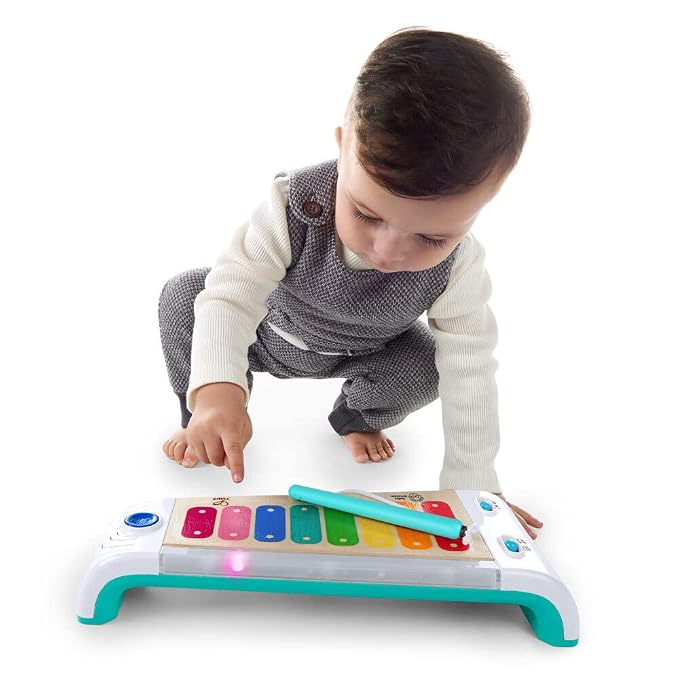 Baby Einstein Magic Touch Xylophone Wooden Musical Toy with Lights, Ages 12 Months +
