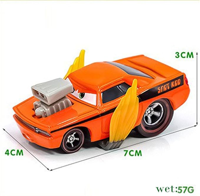 6PCS Movie Cars 2 3 Cars Assortment 1：55 Loose Diecast Vehicles Toys (6 PCS CAR Toy) (MP-BCD)