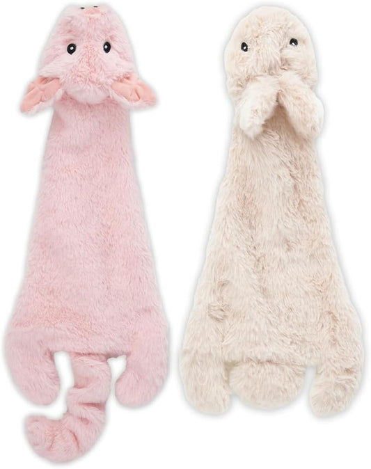 Best Pet Supplies Squeaky Dog Toys with Soft Durable Fabric for Small, Medium and Large Pets Interactive Toy for Indoor Play, Supports Active Biting and Play - Hare, Pig, Large