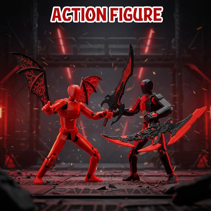 T13 Action Figure Set Assembled-3D Printed Multi-Jointed Movable Dummy 13，Titan 13 Action Figure, Birthday Gifts for Boys, Girls Desktop Decorations