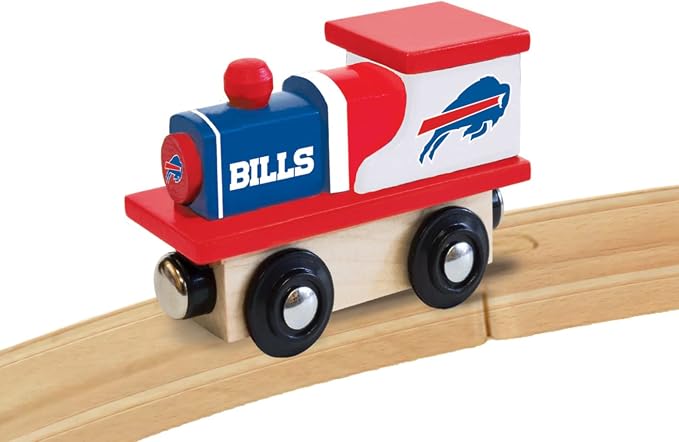 MasterPieces NFL Buffalo Bills Real Wood Toy Train, For Ages 3+