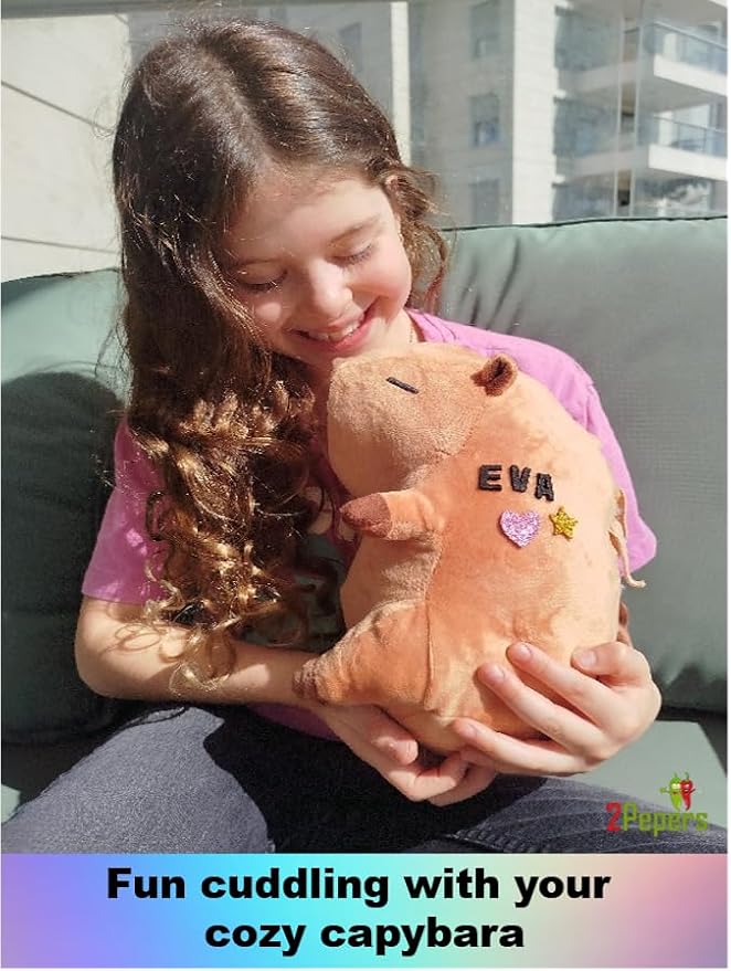Make Your Own Capybara Toy, DIY Plushie Craft Kit, No-Sew Stuffed Animal Kit for Children, Puppy Birthday Gift for Kids Boys and Girls Ages 3 4 5 6 7 8, Arts Set STEAM Plush Pillow Creative Present