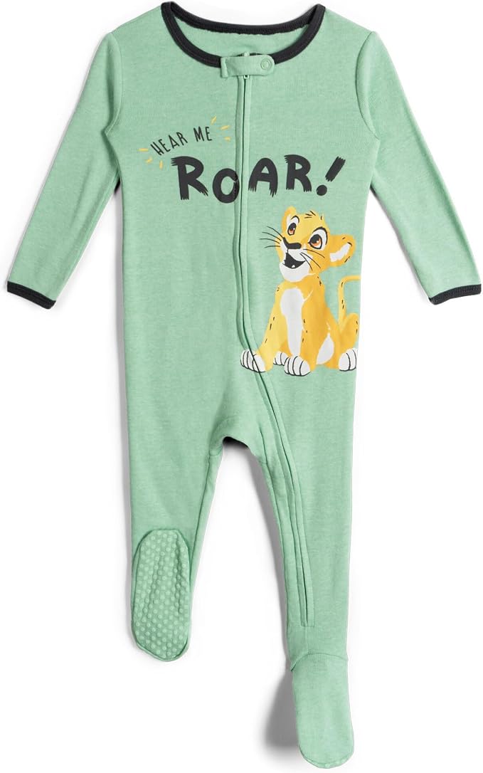 Disney Baby Boys' 2-Pack Footed One-Piece Sleep N' Play Newborn to Infant