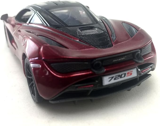 KiNSMART McLaren 720s 5 Inch 1:36 Scale Die Cast Metal Model Toy Super Sports Car (Red)