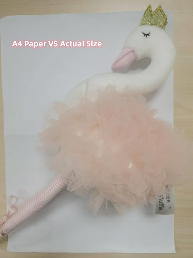 Plush Toy Stuffed Animals Ballet Swan for Girls 12in Tall, Stuffed Animals for Kids