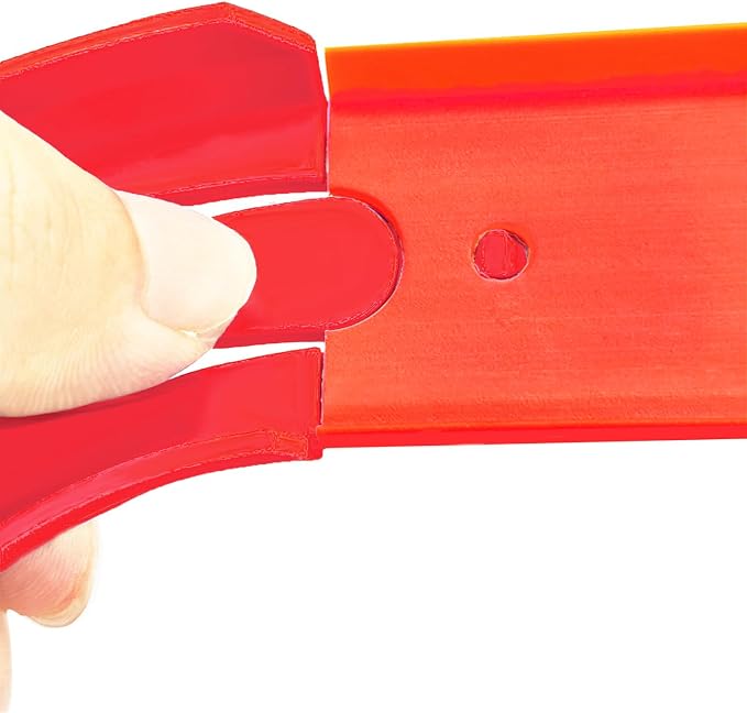 Racetrack Connectors Compatible with Hot Wheels,90 Degree Banked Turn,4 Packs(Red)
