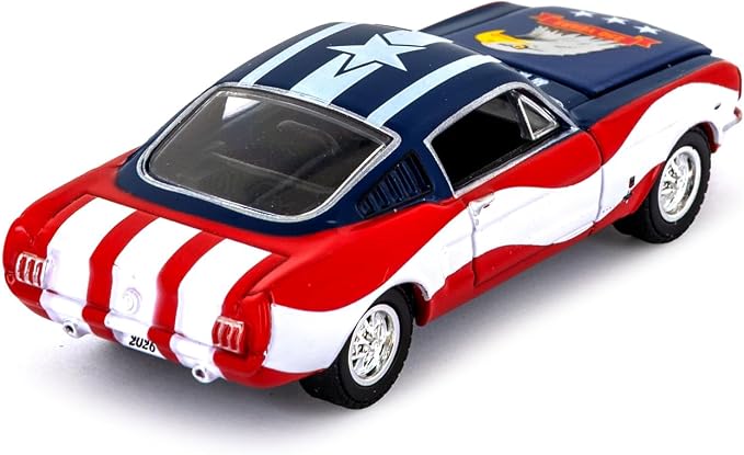 Greenlight 1965 Ford Mustang 1:64 Diecast – 250 Years of Freedom (1776–2026) Patriotic Eagle Design – 1 of 1,776 Sequentially Numbered Hobby Exclusive Collectible Limited Edition