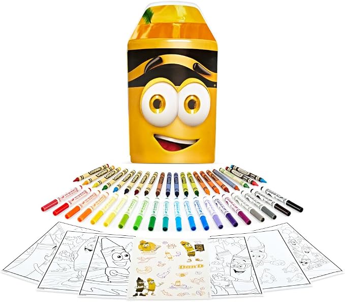 Crayola Coloring Set with Limited Edition Yellow Art Case, Limited Edition Crayons, 50+ Pieces, Gifts for Kids