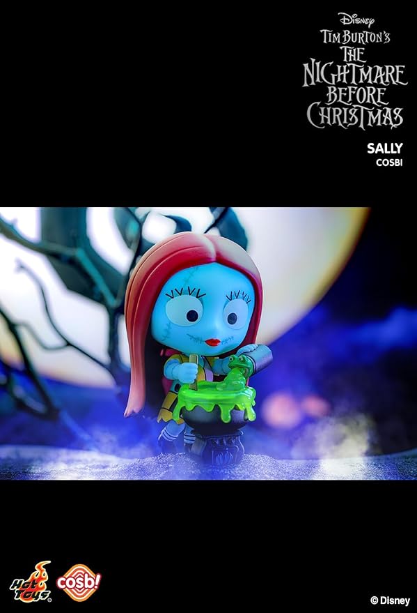 YuMe The Nightmare Before Christmas Blind Box Collectibles, 8 Pack Set | Cosbi Collection Series 2 Figures | Official Tim Burton Disney Merchandise | Surprise Toy Gifts for Kids & Adults