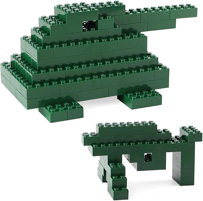 100pcs 2x4 Bricks Dark Green Pieces Parts Classic Building kit Creative Play Set Basic Blocks Toy Accessories Compatible with 3001 Major Brands