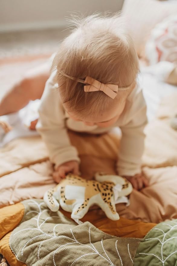 Crane Baby Play Mat, Floor Mat for Babies and Toddlers, 36" x 36", Safari Zoo