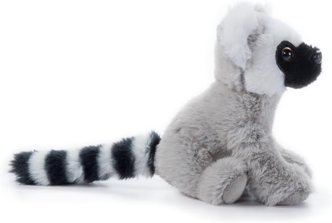 The Petting Zoo Ring-Tailed Lemur Stuffed Animal Plushie, Gifts for Kids, Wild Onez Babiez Zoo Animals, Lemur Plush Toy 6 inches