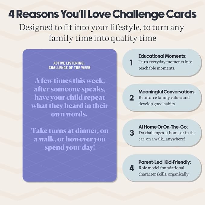 Speaking with Impact 52 Challenge Cards for Kids & Parents | SEL Emotional Intelligence | Social Emotional Learning Activities | Life Skills Classroom Must Haves | Teachers & Psychologists