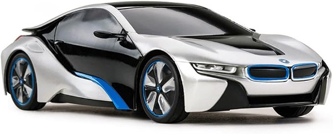 RASTAR BMW i8 RC Car BMW i8 1/24 Remote Control Car, BMW Toy Car - Silver