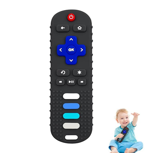 Silicone Baby Teething Toys, Silicone Reomte Teethers for Babies, Remote Control Shape Teething Toys, Chew Toys for Boys and Girls Soft Teething Remote