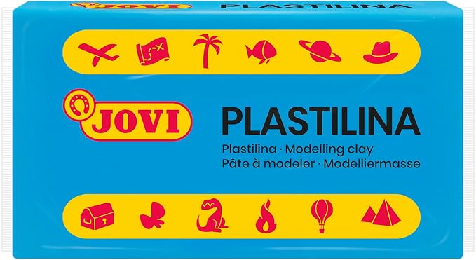 Jovi - Reusable Non-Hardening Modeling Clay, 30 Blue Bars, 1.75 oz Each | Total of 3.3 lb, Perfect for Arts & Crafts Projects