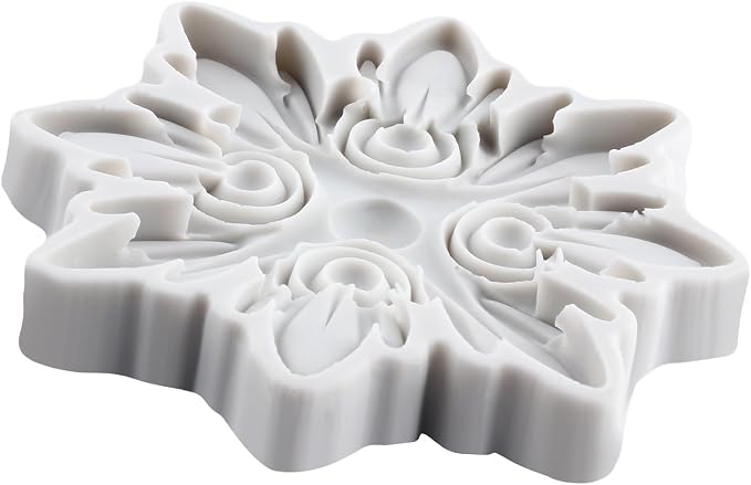 Baroque Relief Flower Polymer Clay Mold Baroque Flower Silicone Molds for DIY Craft Epoxy Resin Casting Polymer Clay Tools Crafts Air Dry Jewelry Making
