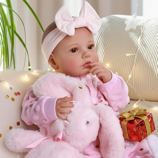 BABESIDE Reborn Baby Dolls - 20-inch Cute Soft Vinyl Realistic Baby Doll Real Life Baby Dolls with Complete Accessories Perfect for Cuddling, Playtime, and Gift Giving