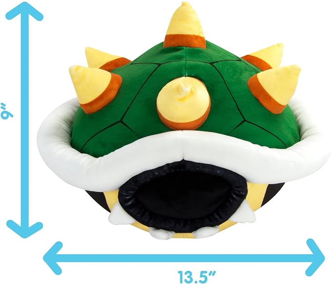 Club Mocchi-Mocchi Bowser Shell Plush - Super Mario Officially Licensed Squishy Collectible Plush Pillow - Gamer Room Decor - 15 Inch - Ages 3+
