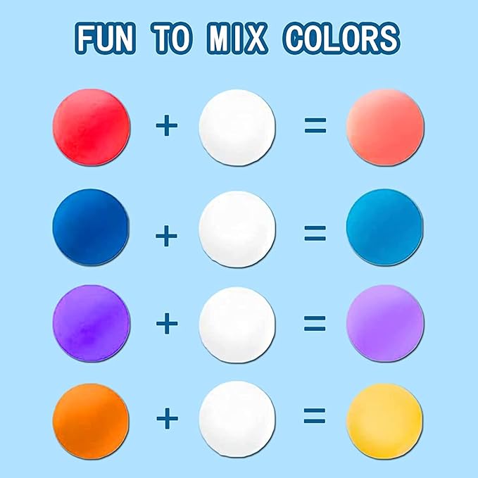 ifergoo Foam Modeling Clay, White Air Dry Clay, Super Light Magic Clay for School Art & Craft Project, Soft, No-Sticky & Non-Toxic, Best Gift for Age 3-12 Kids