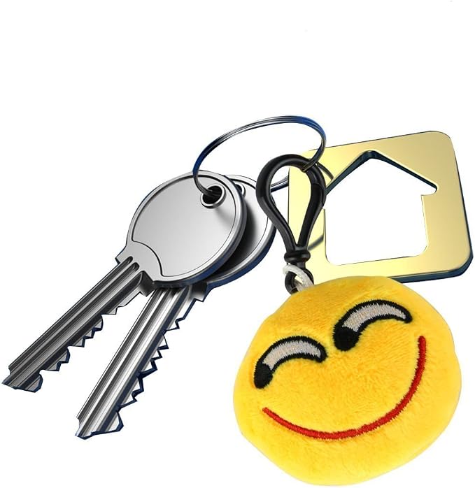 Dreampark Emoticon Keychain Mini Cute Plush Pillows, Party Favors for Kids Valentine's Day Gifts / Birthday Party Supplies, Easter Basket Stuffers Egg Fillers Carnival Prizes Toys for Kids (64 Pack)