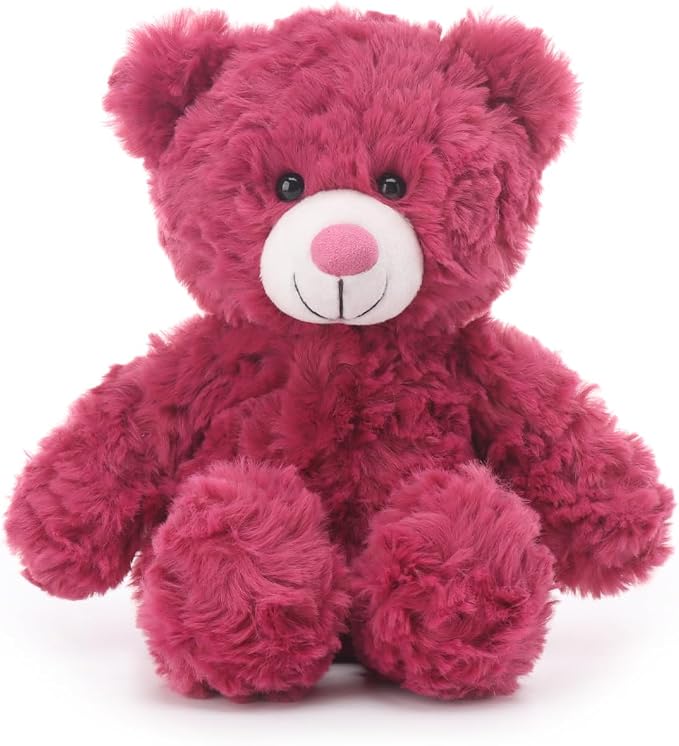 Apricot Lamb Berry Red Flower Bear Stuffed Animals for Kids, Soft Cute Plush Toys for Baby Girl and Boy, 8 Inches