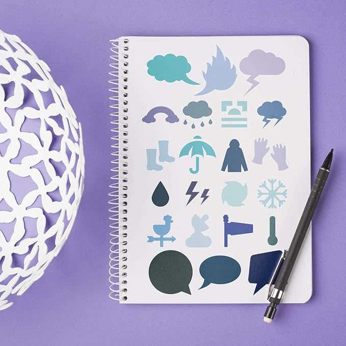 Stencil Drawing Kit for Kids, 25 Pcs Plastic Drawing Stencils with 400+ Shapes, Great Birthday Gift for Boy Girl