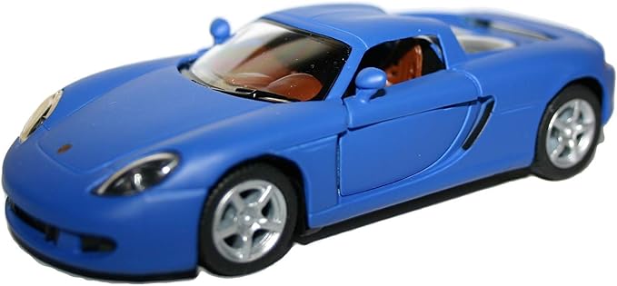 KiNSMART - Porsche Carrera GT 1:36 Scale 5" Die Cast Metal Model Toy Super Sports Car (Blue)