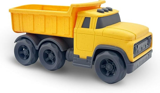 Aigitoy Toddler Car Toys for 1-3 Year Old, Yellow Dump Truck, BPA Free, Phthalates Free, PVC, Recycled Plastic, Construction Truck, Kids Outdoor Toys, Christmas Birthday Gifts for Boys Girls