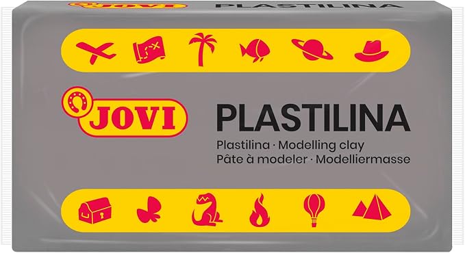 Jovi - Reusable Non-Hardening Modeling Clay, 30 Gray Bars, 1.75 oz Each | Total of 3.3 lb, Perfect for Arts & Crafts Projects