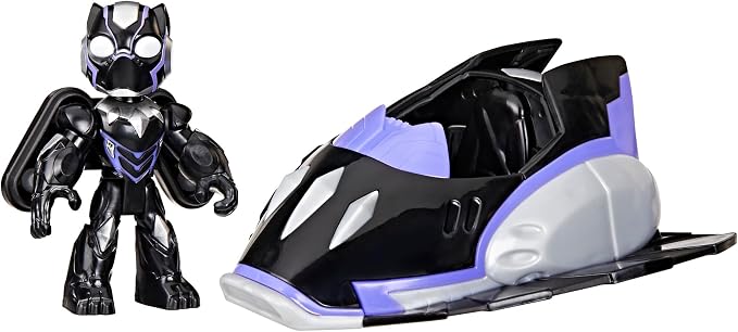 Marvel Iron Man and his Awesome Friends Black Panther Plane Action Figure & Toy Vehicle, 3-Inch (7.6 CM) Super Hero Toys for Kids, Ages 3+