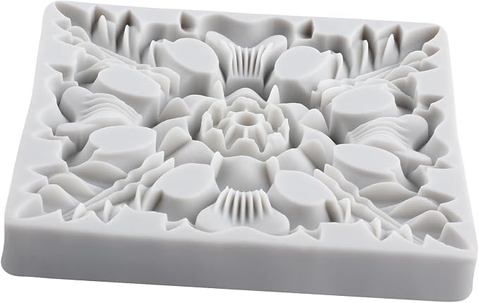Baroque Polymer Clay Mold Baroque Relief Flower Silicone Molds for DIY Craft Epoxy Resin Casting Polymer Clay Tools Crafts Air Dry Jewelry Making