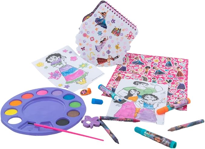 Innovative Designs Disney Encanto Creativity Fun Kids Art Set for Coloring, Painting, and Crafts