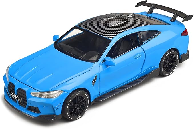 Toy Cars 1:32 Diecast Model Cars, with Light, Sound and Pull-Back Function, Zinc Alloy Car Models for Kids Who Love Automotive Mechanics & Collecting Exotic Sports Cars (Blue)