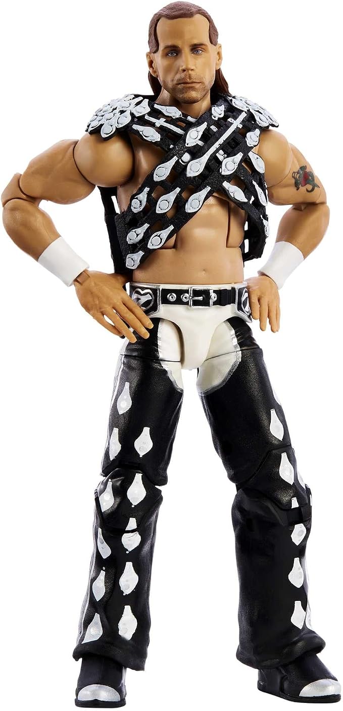 Mattel WWE Shawn Michaels SummerSlam Elite Collection Action Figure Dominik Mysterio Build-A-Figure Parts, Collectible Gift for Ages 8 Years Old & Up