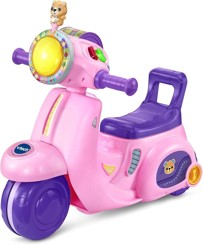 VTech 2-in-1 Map and Go Scooter for Toddlers, Pink