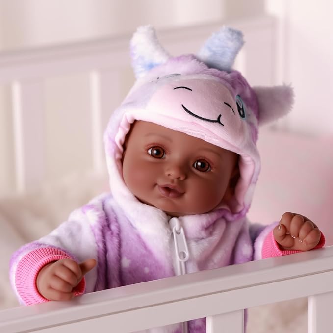 BABESIDE Black Baby Dolls Twins - 17inch Realistic Soft Cloth Body Dolls with Brown Eyes, 3+ Year Old Girls Gifts, Ideal for Nurturing, Interactive Play & Cuddling
