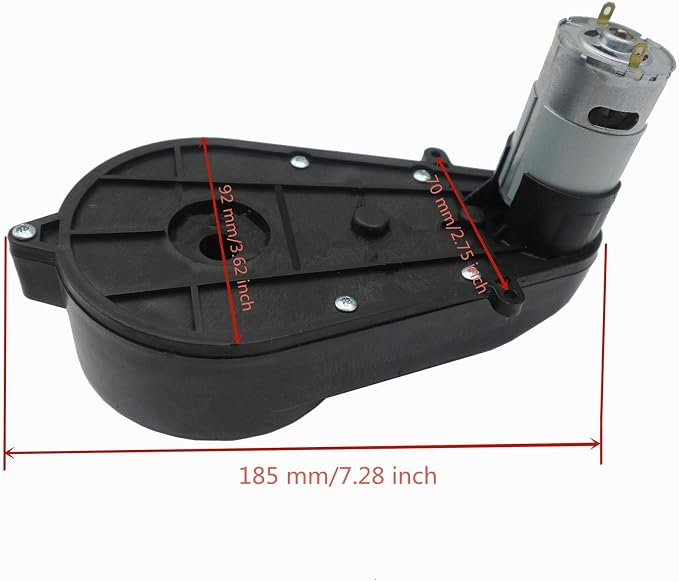 Kids Ride On Car 12V DIY Modified Harness Complete Set of Remote Control Circuit Board Wires Switch Gearbox,Used for Children Electric Ride On Car with RS550 Motors