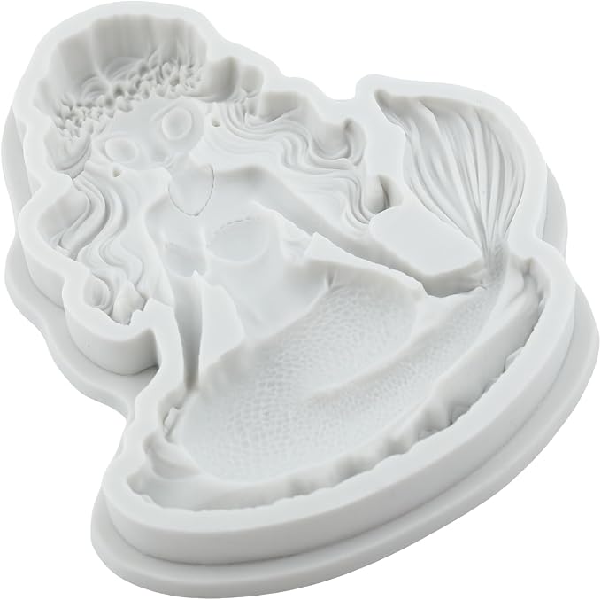 Mermaid Polymer Clay Molds Mermaid Silicone Mold for DIY Crafts Epoxy Resin Casting Polymer Clay Tools Craft Air Dry Jewelry Making