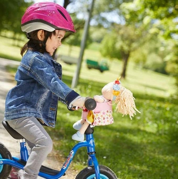 HABA Soft Doll Bike Seat – Baby Doll Accessories for Toddler and Seat Attachment for Scooters, Trikes & Bikes for Toddlers 18+ Months, Fits Most Plush Toys Up to 15”