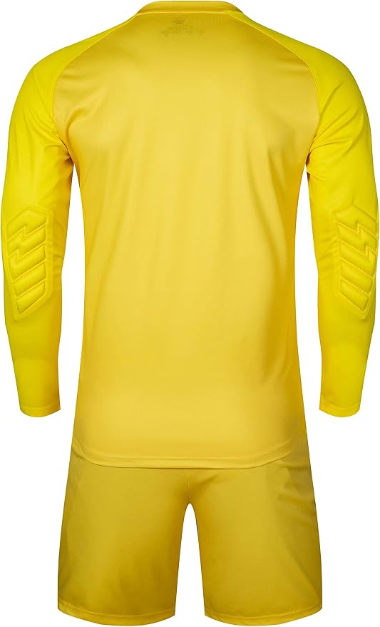 KELME Soccer Goalkeeper Jersey Pro Set Uniform - Padded Goalkeeper Shirt Shorts Socks - Men's Goalie Jersey Adults Kids
