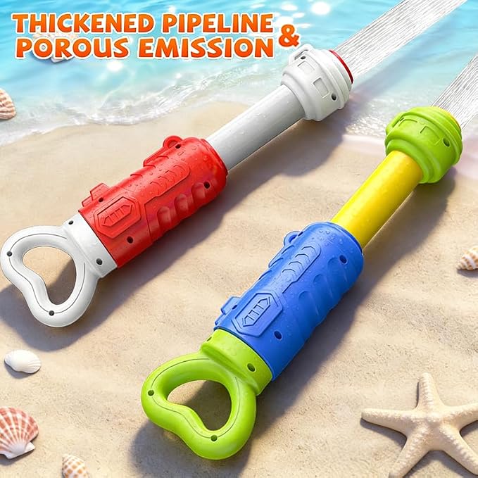 4 Pack Water Gun for Kids - 40 Feet Long Range, Large Capacity Water Blaster, Summer Water Toys Outdoor Pool and Beach Toy for Boys Girls Ages 4-8 8-12