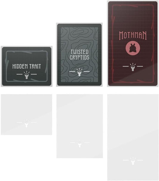 Unstable Games Twisted Cryptids Clear Card Sleeves - Pack Includes 3 Different Sizes - from The Creators of Unstable Unicorns