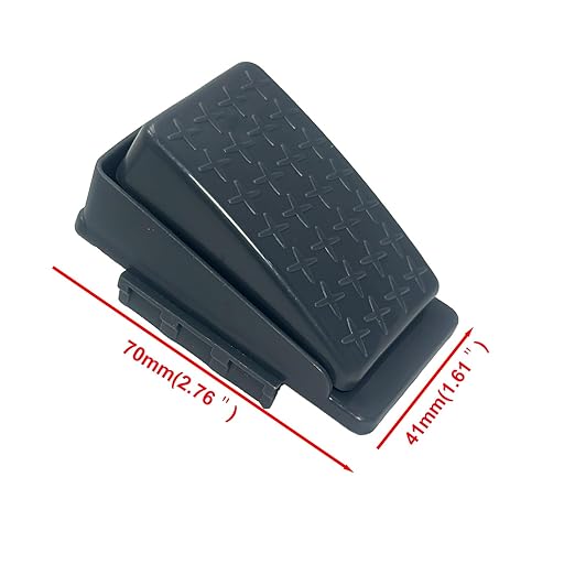 2 Pin 12-Volt 24-Volt Foot Pedal Switch Replacement Parts for Ride On Toys Kids Electric Cars 6V 12V 24V Accelerator Switch Trax Jeep SUV Truck Tractors Black Socket