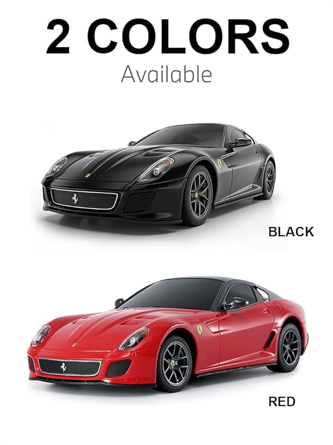 RASTAR 46400 1/24 RC Car Ferrari 599 GTO with 2.4G Remote | Officially Licensed, Ideal Gift, 2.4G Remote, Independent Suspension, RC Car Model for Play & Display